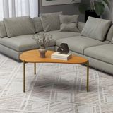 Mesa De Centro Orgânica 90cm - Dalla Costa Freijó