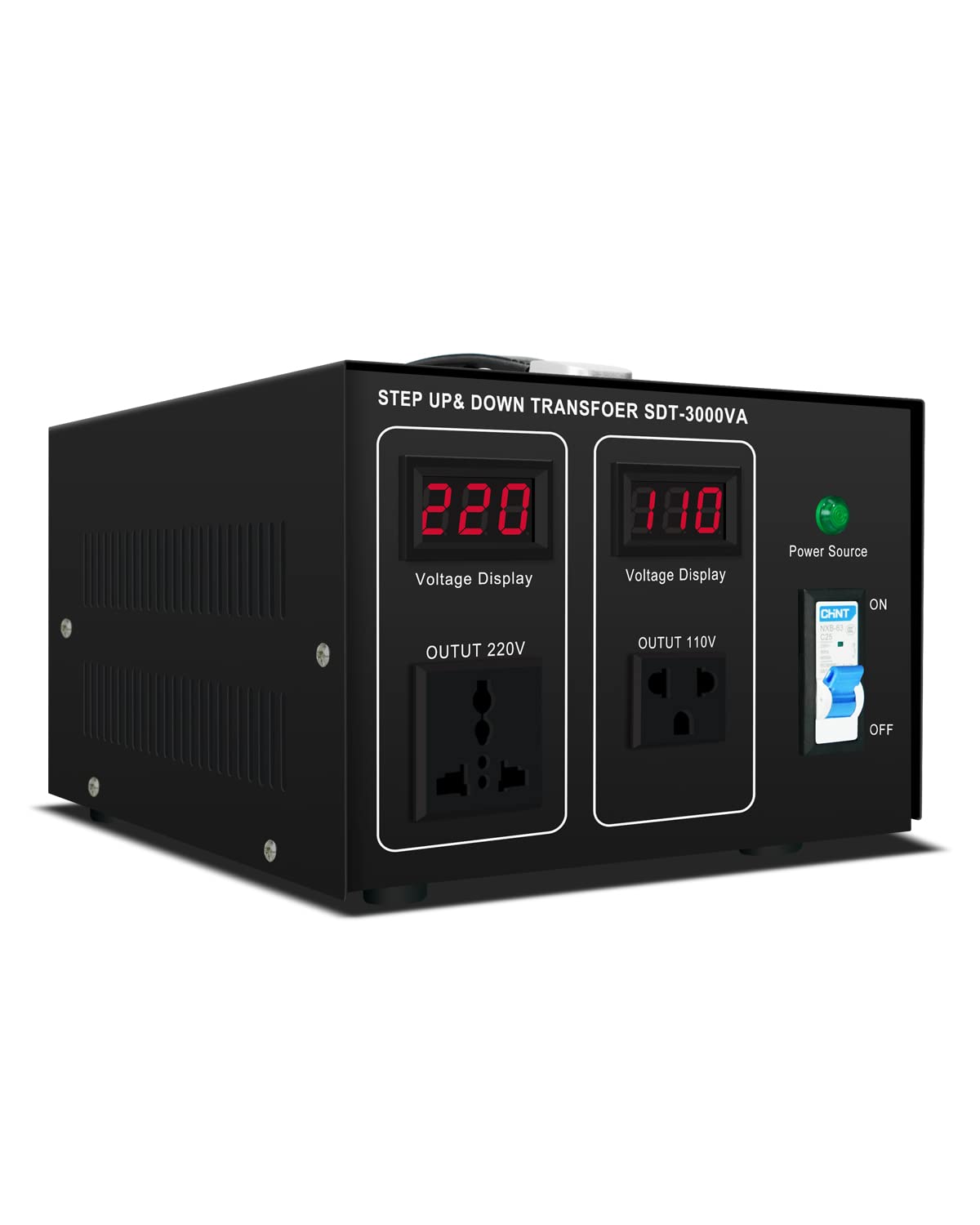 Conversor De Tensão Zhengxi Sdt-3000w 110v A 220v 3000w