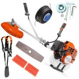 Roçadeira A Gasolina Husqvarna 143r-ii 41,5cc 2,01cv Cinto Faca Carretel