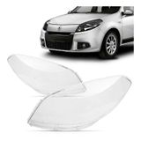 Par Lente Farol Sandero 12 13 14 Stepway Transparente - Novo