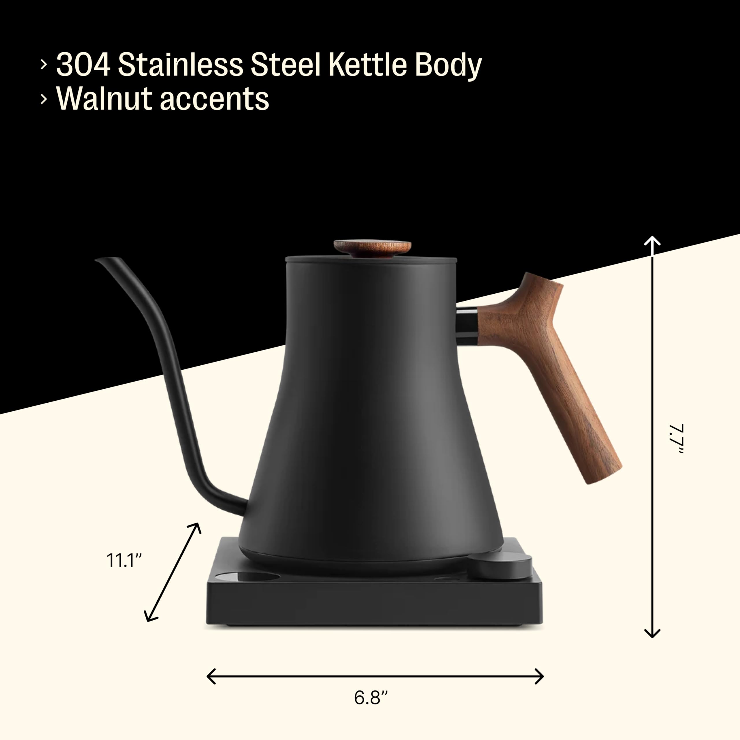 Chaleira Elétrica Gooseneck Fellow Stagg Ekg Pro 0,9l Preta