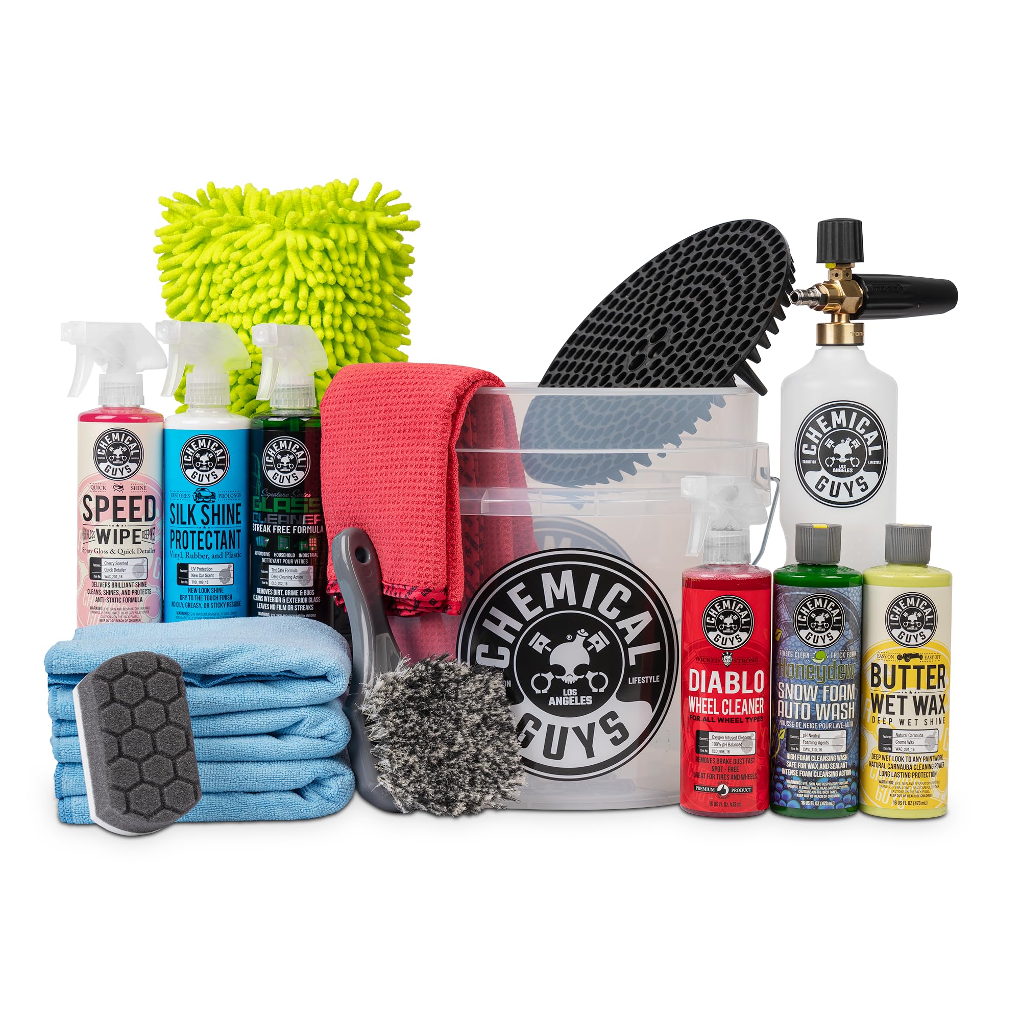 Kit De Lavagem De Carros Chemical Guys Hol169 Arsenal Builder Com Canhão De Espuma