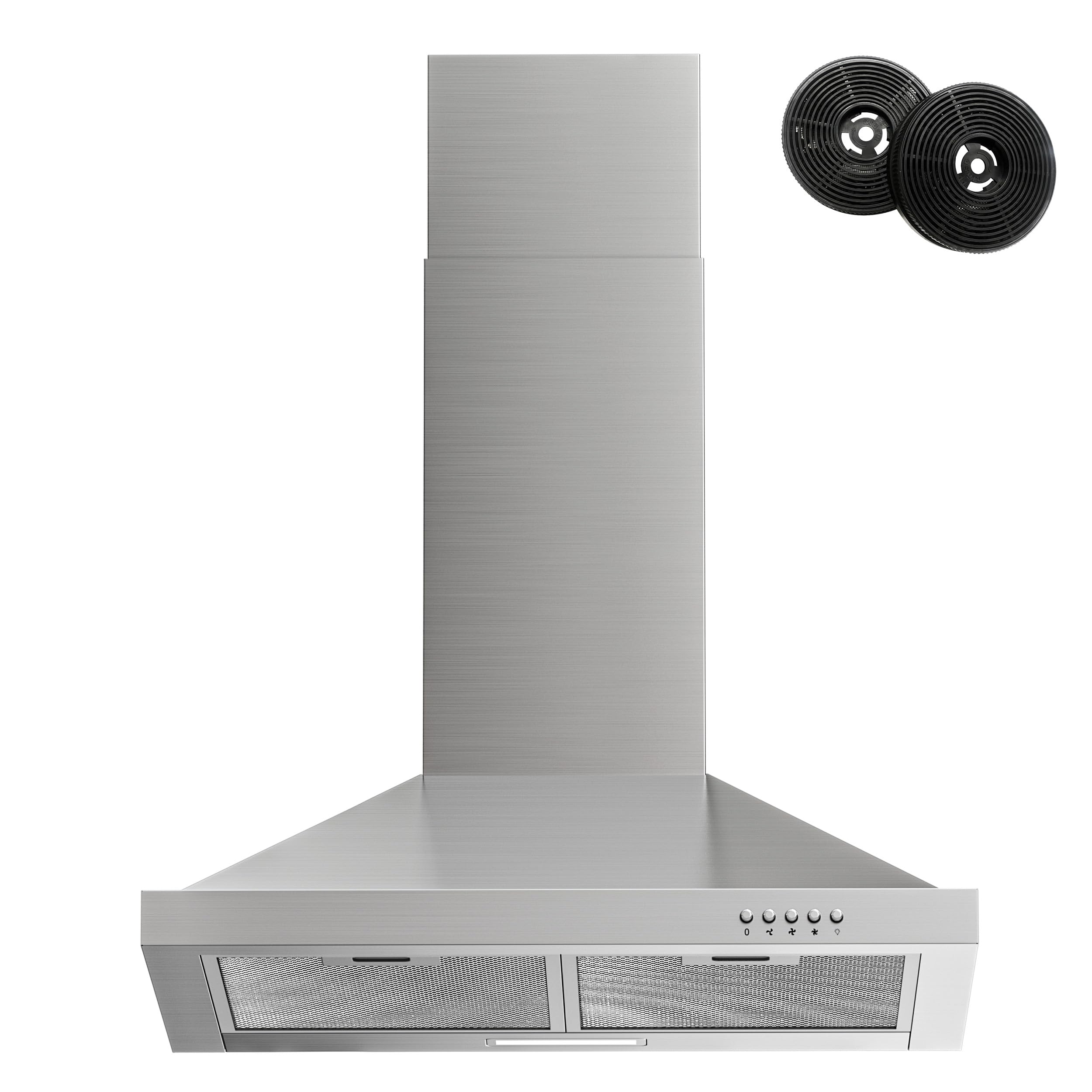 Suporte De Parede Range Hood Firegas 60cm Com Aço Inoxidável 450m³/h