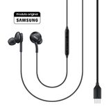 Fone Samsung Akg Usb Tipo-c Com Fio E Controles Preto