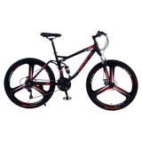 Bicicleta Aro 26 Terra Viva 21 Marchas Aço Carbono Bike Roda Liga Magnésio Preta Vermelha Wct Fitness