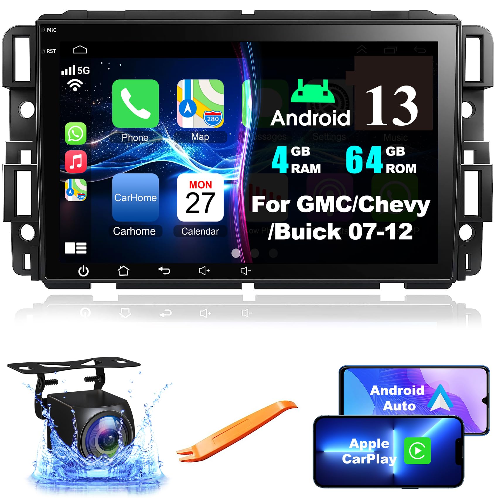 Car Stereo Electrosmart 4gb Ram 64gb Rom Com Gps Para Chevrolet
