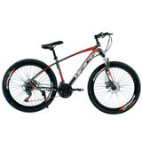 Bicicleta Aro 26 Alumínio Bike 21 Vel Freio A Disco Cinza E Vermelho Wct Fitness