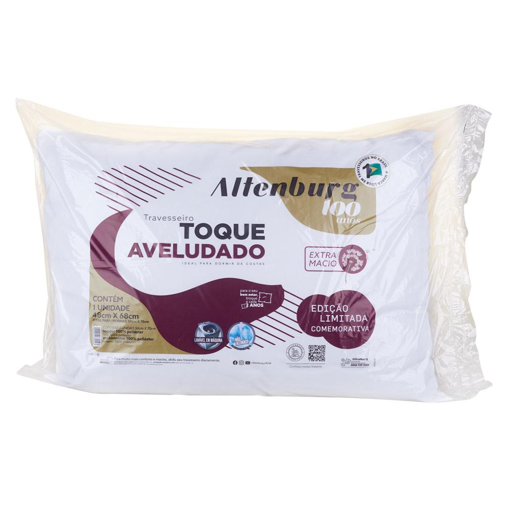 Kit 2 Travesseiros 48x68cm Toque Aveludado Altenburg