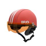Capacete Coquinho Br 101 Vermelho Vision Laranja G