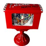 Mini Caixa Postal De Natal Com Som Luminoso Wincy