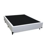 Cama Box Viúva 128 Bello Box - Tecido Sintético Branco