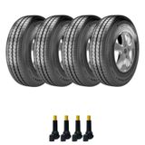 Combo 4 Pneus 195/55r15 F700 Firestone + Bico Valvula Tr414