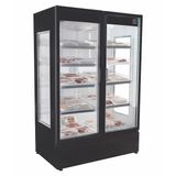 Refrigerador Expositor Vertical Para Carnes Frilux 1200 Litros Preto 2 Portas De Vidro Aquecido 127v Rf-006-c