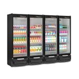 Refrigerador Expositor Vertical 1950 Litros Preto 220v Gelopar Gcvr-1950