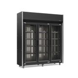 Refrigerador Expositor Vertical 1200 Litros Preto 127v Gelopar Geas-3p Lb