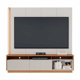 Estante Home Para Tv Até 75 Polegadas Com Led 2 Portas Jordão Freijó E Off