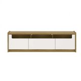 Rack Para Tv Até 75 Polegadas 3 Portas Oslo Off White E Freijó 180cm