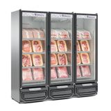 Refrigerador Expositor Vertical 1468 Litros Inox 220v Gelopar Gcbc-1450 Ti