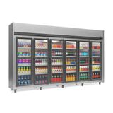 Refrigerador Expositor Vertical 2340 Litros Inox 220v Gelopar Geas-6p