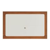 Painel Para Tv Até 75 Polegadas Off White E Freijó 180cm