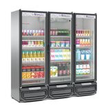 Refrigerador Expositor Vertical 1468 Litros Inox 220v Gelopar Gcvr-1450 Ti