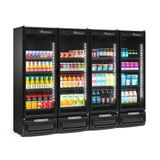 Refrigerador Expositor Vertical 1950 Litros Preto 220v Gelopar Gcvr-1950 Lb