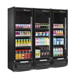 Refrigerador Expositor Vertical 1468 Litros Preto 220v Gelopar Gcvr-1450 Lb
