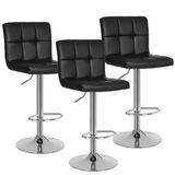 Kit 3 Banqueta Gomos Preto Estilo Moderno, Conforto E Versatilidade Para Seu Ambiente