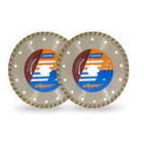 2 Discos Diamantado Clipper Concreto Turbo 180mm 7p Norton