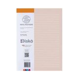 Refil Pautado Disko Salmão C/50 Fls M 18x24,2cm Rf22c070