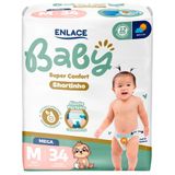 Fralda Descartável Enlace Baby Shortinho Super Confort Mega M/g/xg/xxg