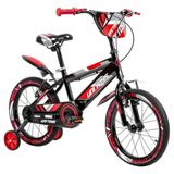 Bicicleta Infantil Aro 16 Vermelha Rodinhas Freio Vbrake Aço