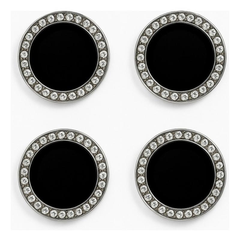 Película Lente P/ Poco X6 Pro Câmera Strass Preto Pedrinhas