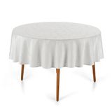 Toalha Mesa Redonda Tilia 160cm Branco Karsten
