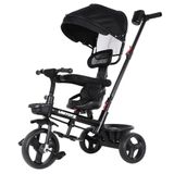 Triciclo Com Empurrador Confort Preto