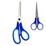 Kit 02 Tesouras De Metal Com Pontas Finas E Cabo Plastico - 14cm E 20cm - Coloridas - Panami