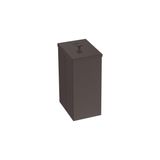 Lixeira Tramontina Luz Slim Aço Inox Em Acabamento Scotch Brite E Revestimento Black Matte 5,5l 94540/072