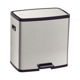Lixeira Tramontina Octo Aço Inox Com 2 Baldes Removíveis E Pedal 15l + 15l 94544/430