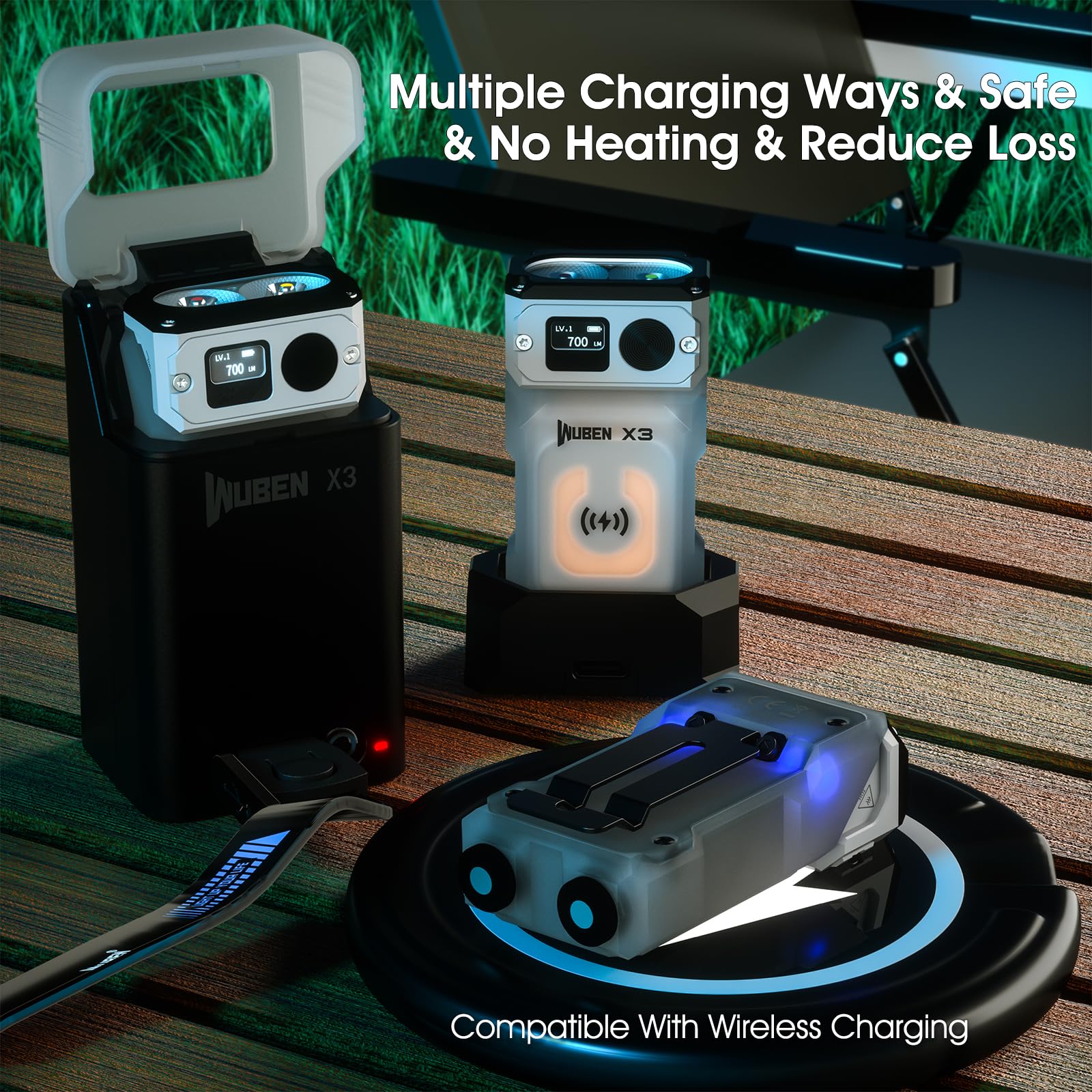 Lanterna Wuben X3 Mini 700lm Recarregável Ip65 Impermeável - Carrefour