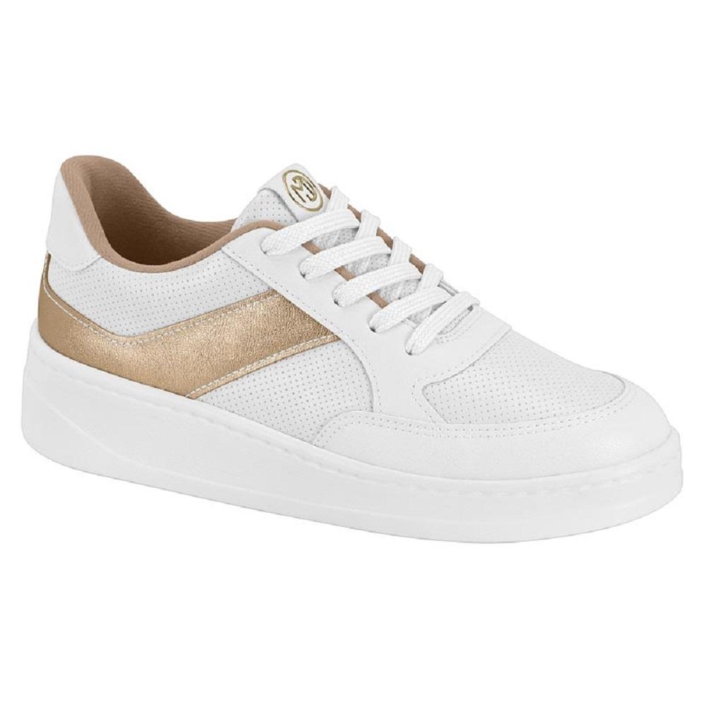 Tenis Modare Casual Ref 7402.102.30179 Branco/dourado 035