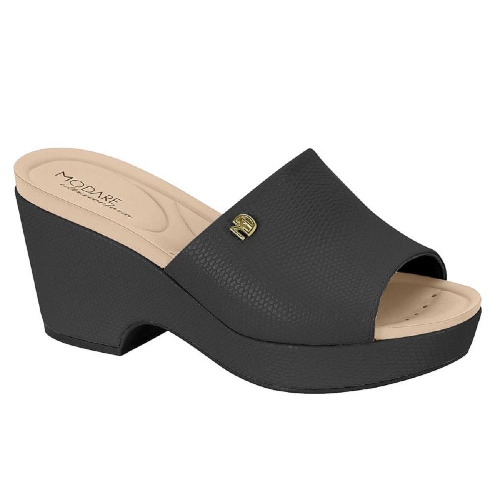 Tamanco Modare Salto Grosso Ref 7137.123.28284 Preto 037