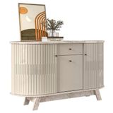 Aparador Para Sala Buffet Monza Calacata Off White Madetec