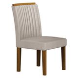 Cadeira Para Mesa De Jantar Jade Mdf Freijó Joli Palha Leifer Móveis