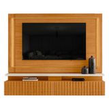 Estante Home Theater Suspenso Gaia Cinamomo Off White Madetec