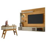 Estante Home Theater Suspenso Frizz Select Com Aparador Estoril Cumaru Opala - Madetec