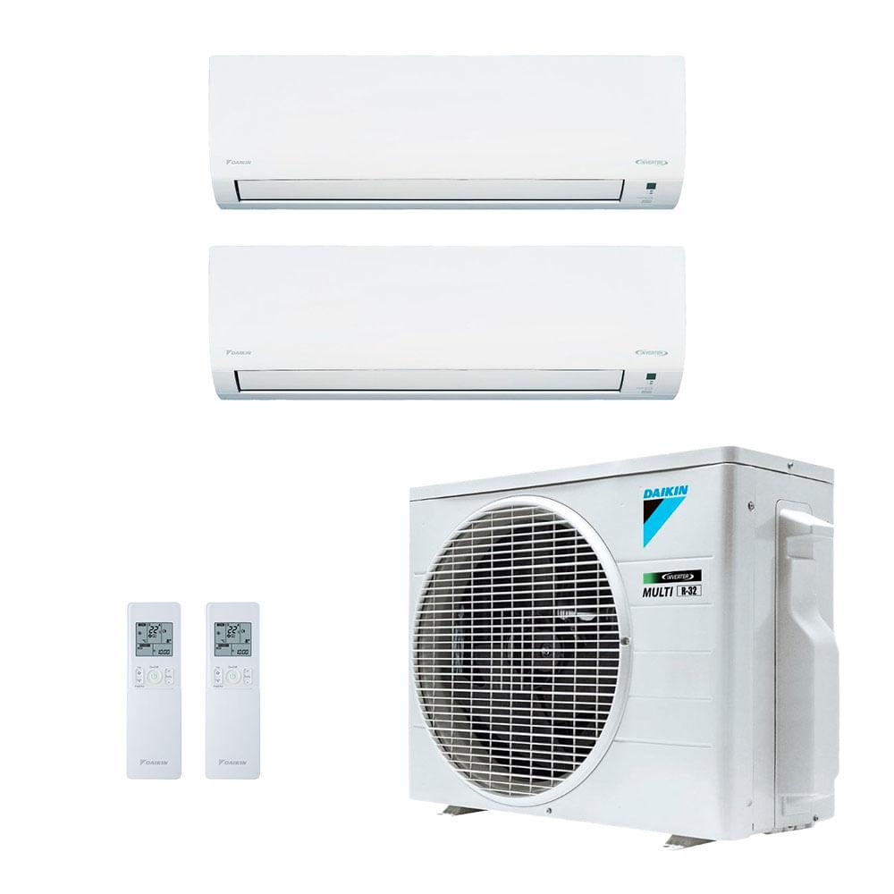 Ar Condicionado Multisplit Bi 18000 Btu(2x9000) Quente/frio - Inverter - Daikin - 220v - Ctxs09pmvm3 / 3mxs18pmvm