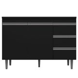 Balcão De Pia Andréia 120 Cm Preto Ajl