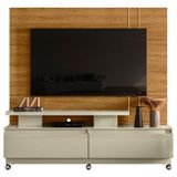 Estante Home Theater New Apolo Com Rodízios Cumaru Opala Madetec