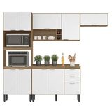 Cozinha Modulada Firenze Fi0003 Amêndola Branco - Demóbile