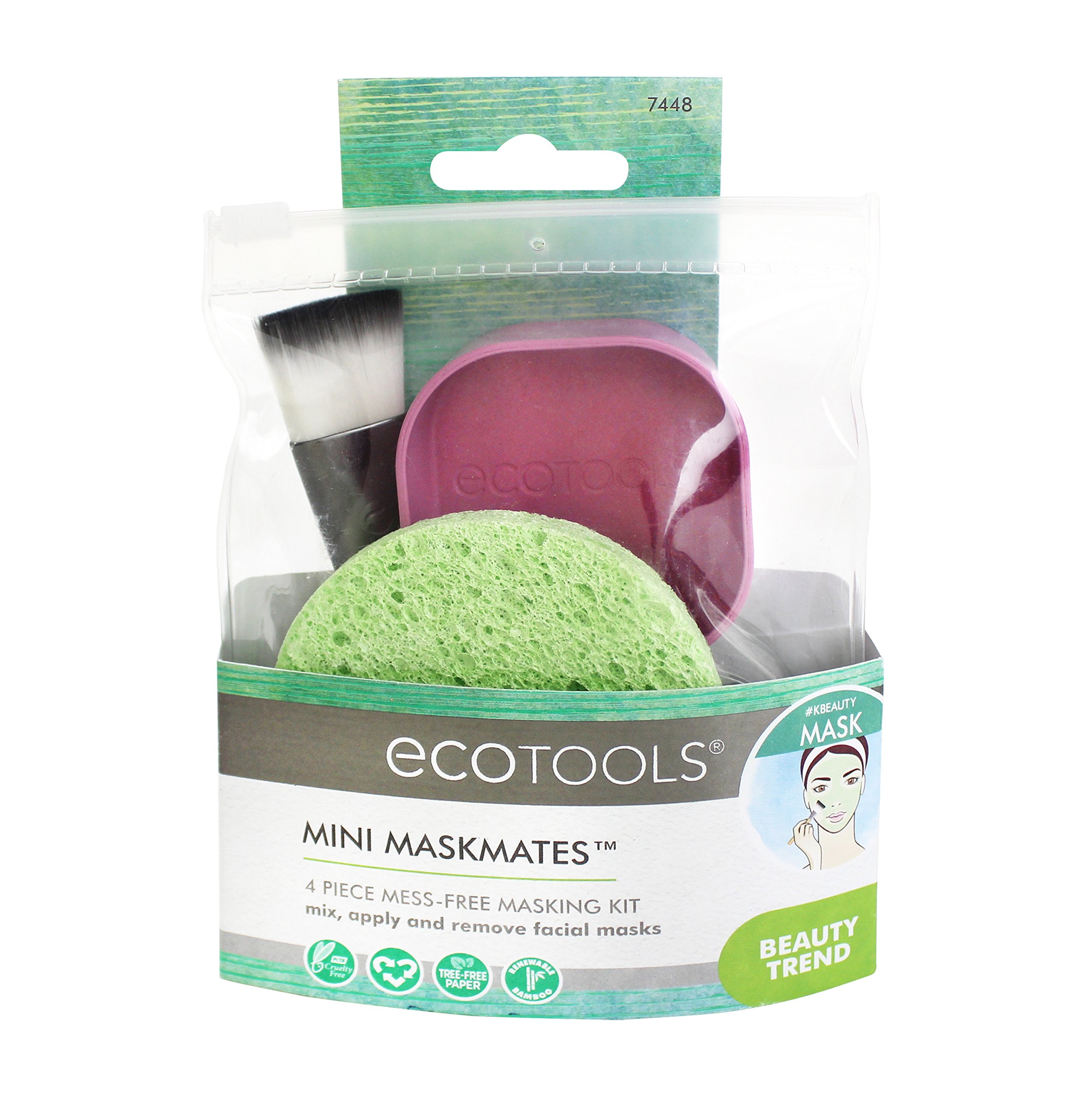 Kit De Máscaras Ecotools Mini Mask Mates Com Aplicador, Copo E Esponja